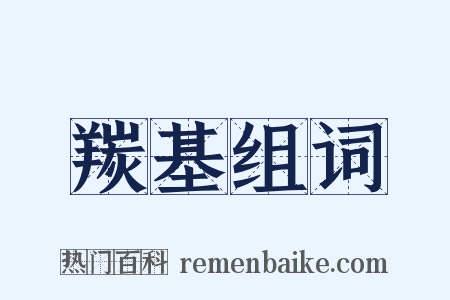 羰基组词是什么意思的图片